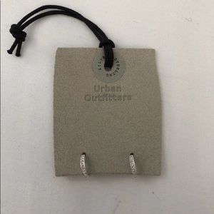 Urban Outfitters Diamond Hoop Earrings